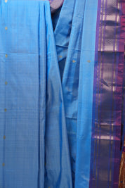 Sky Blue Silk Paithani Saree - SRSBSPS577