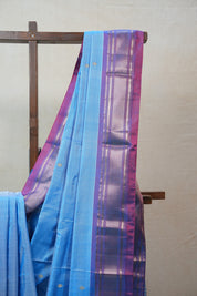 Sky Blue Silk Paithani Saree - SRSBSPS577