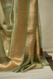 Pista Green Tissue Banarasi Silk Saree - SRPGTBSS106