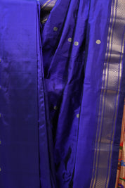 Royal Blue Silk Paithani Saree - SRRBSPS586