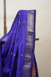 Royal Blue Silk Paithani Saree - SRRBSPS586