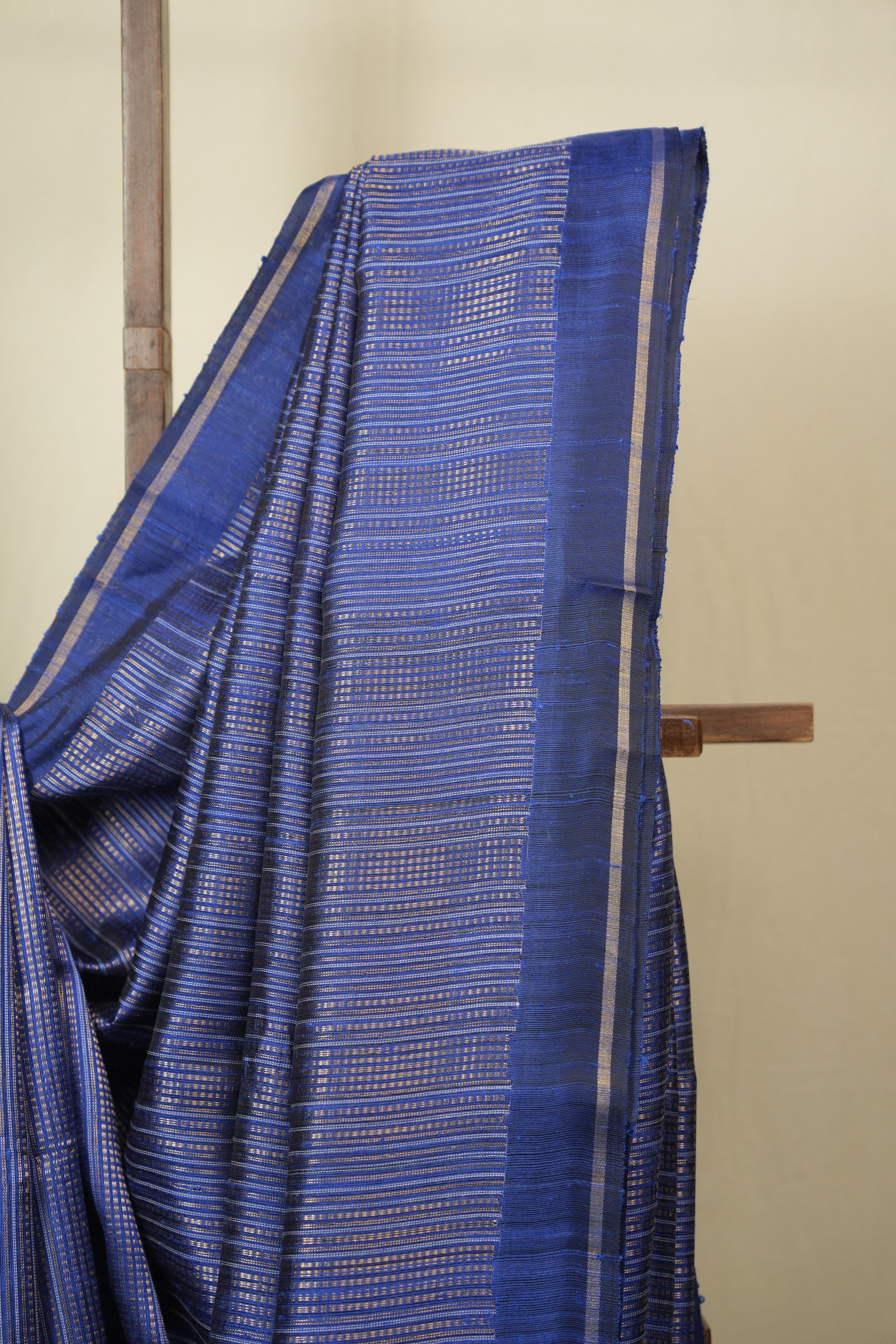 Royal Blue Raw Silk Saree - SRRBRSS1033