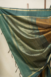 Khaki Raw Silk Saree - SRKRSS920