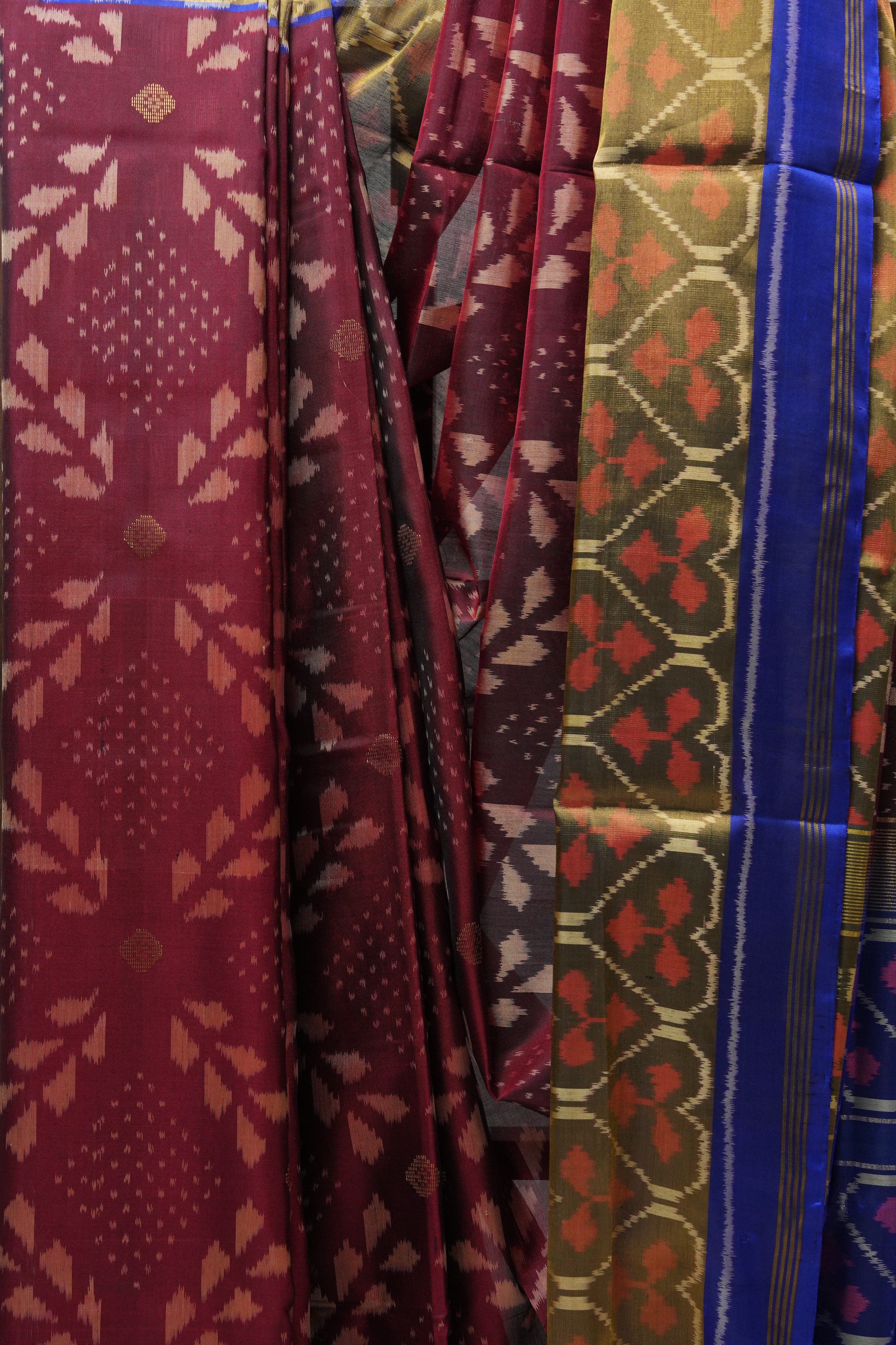 Wine Rajkot Patola Silk Saree - SRWRPSS445