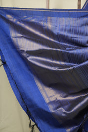Royal Blue Raw Silk Saree - SRRBRSS1033