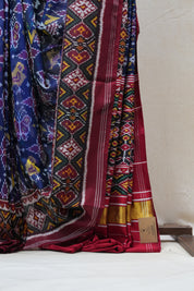 Blue Rajkot Patola Silk Saree - SRBRPSS442