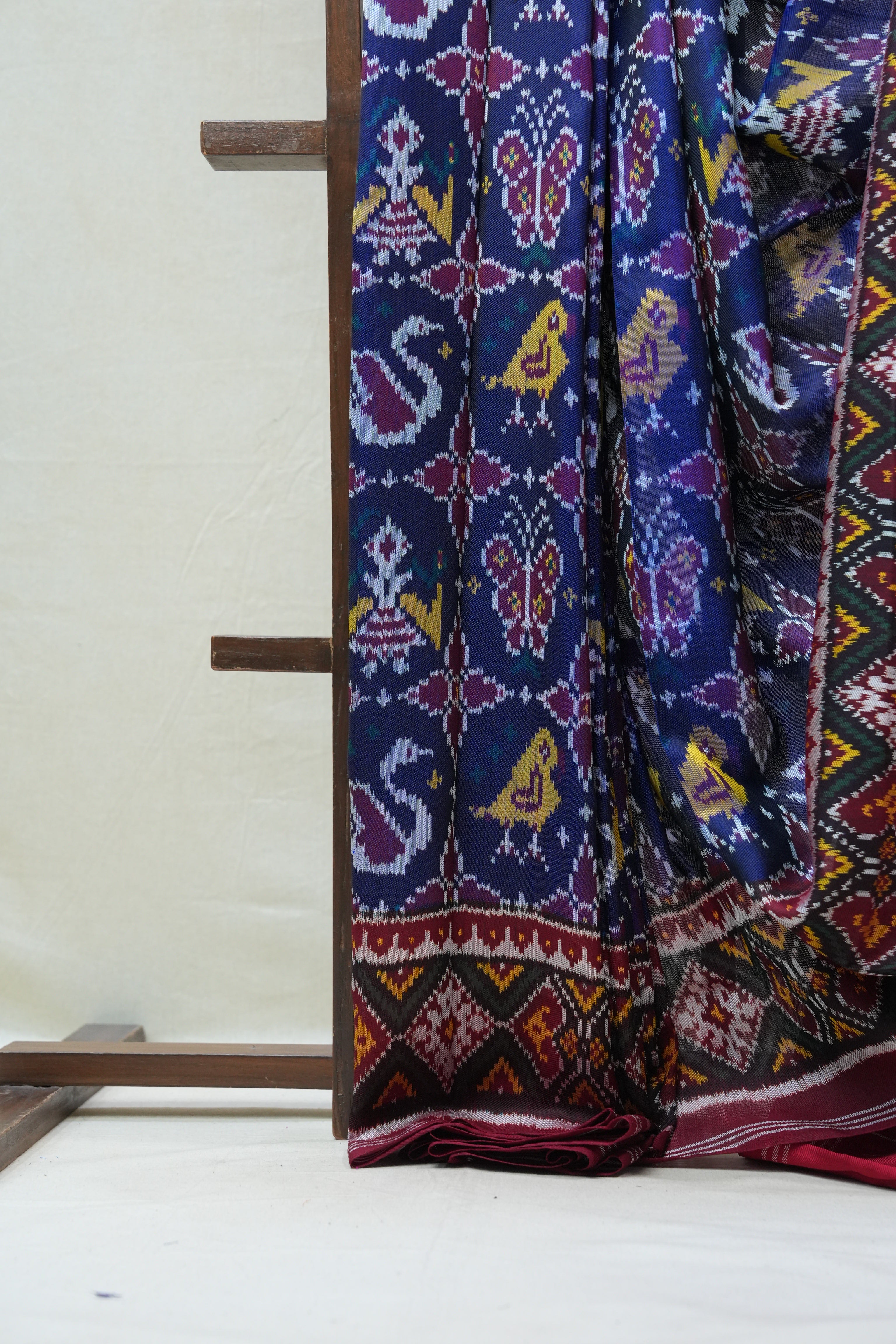 Blue Rajkot Patola Silk Saree - SRBRPSS442