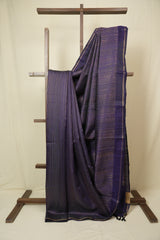 Purple Raw Silk Saree - SRPRSS1039