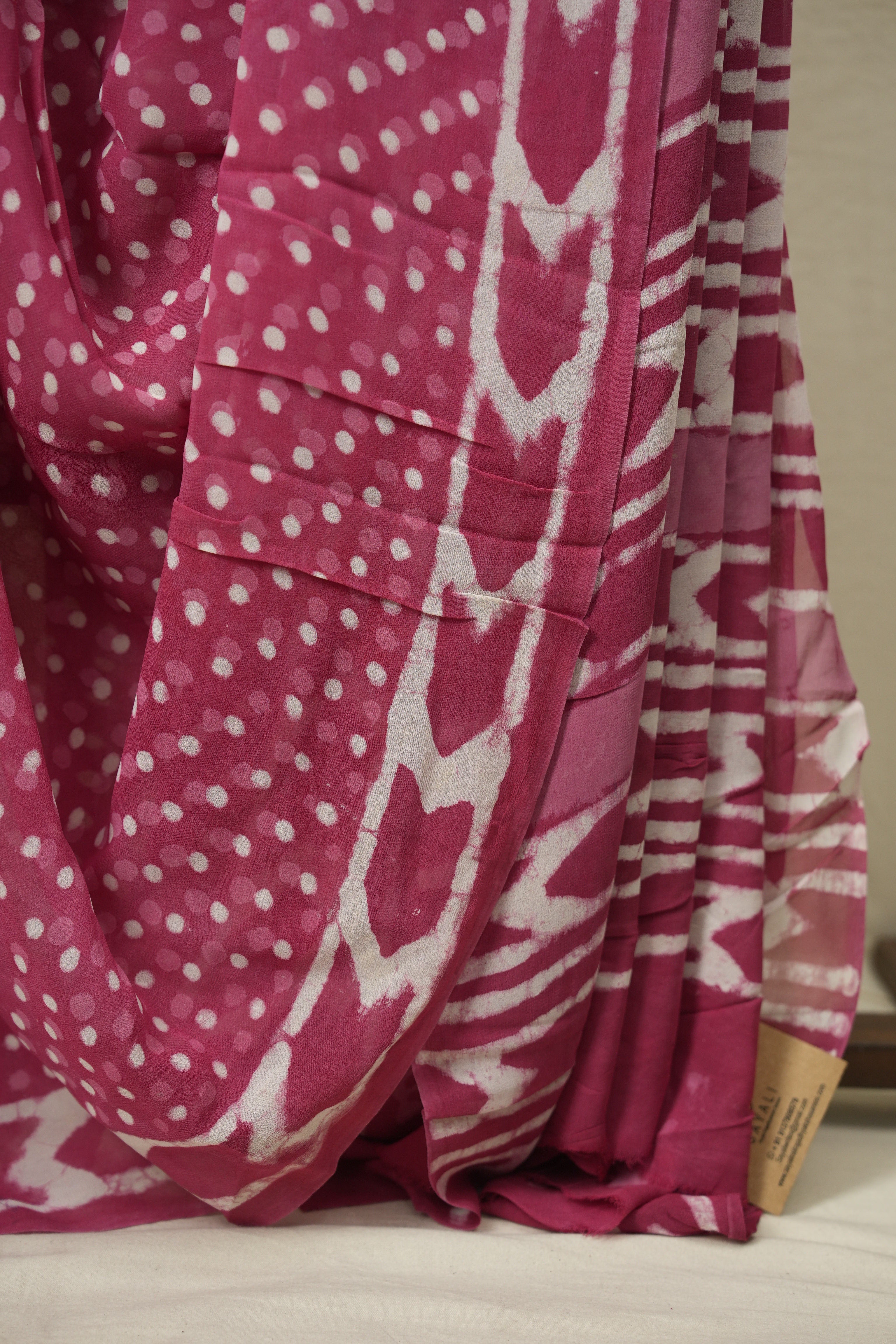 Pink HBP Georgette Saree - SRPHGS80