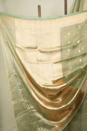Pista Green Tissue Banarasi Silk Saree - SRPGTBSS106