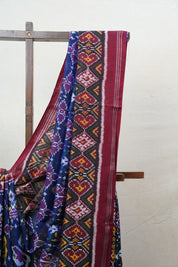 Blue Rajkot Patola Silk Saree - SRBRPSS442