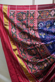 Blue Rajkot Patola Silk Saree - SRBRPSS442