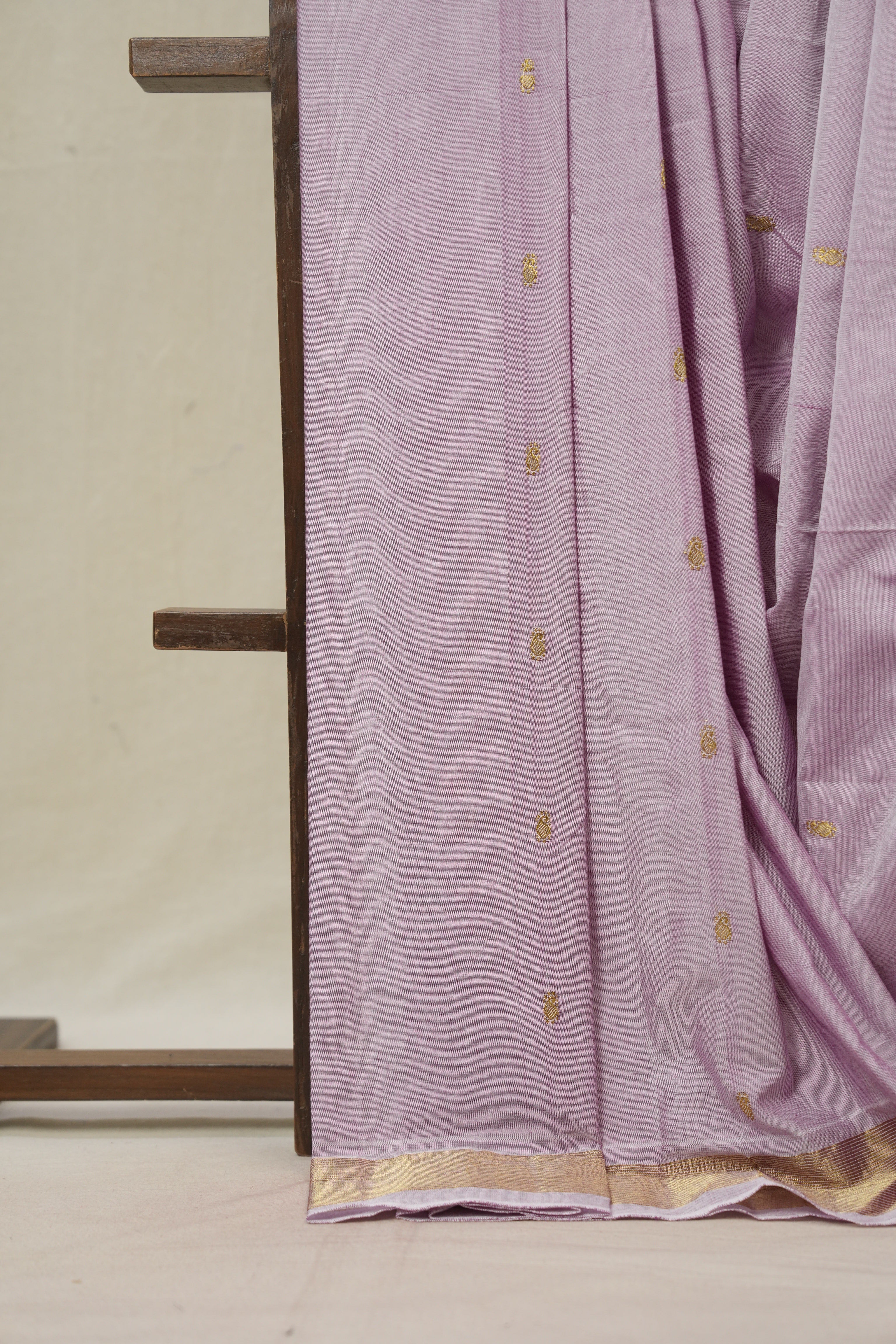 Lavender Cotton Paithani Saree - SRLCPS718