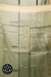 Pista Green Tissue Banarasi Silk Saree - SRPGTBSS106