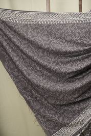 Grey HBP Cotton Saree - SRGCS3629