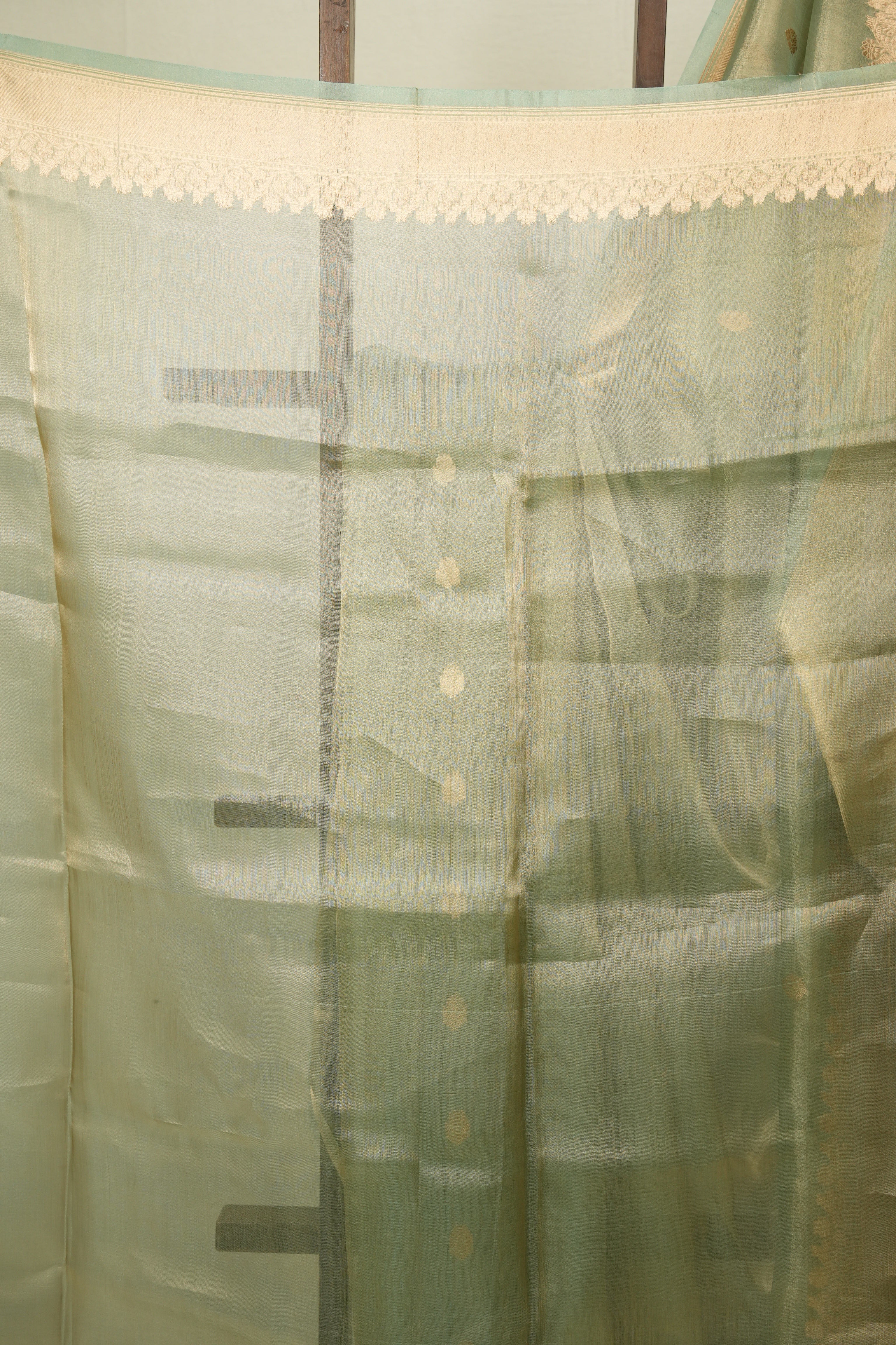 Pista Green Tissue Banarasi Silk Saree - SRPGTBSS106