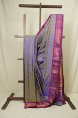 Two Tone Lavender Silk Paithani Saree - SRTTLSPS797