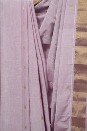 Lavender Cotton Paithani Saree - SRLCPS718