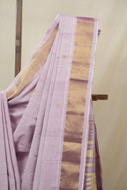 Lavender Cotton Paithani Saree - SRLCPS718