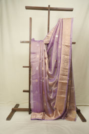 Lilac Tissue Banarasi Silk Saree - SRLTBSS99
