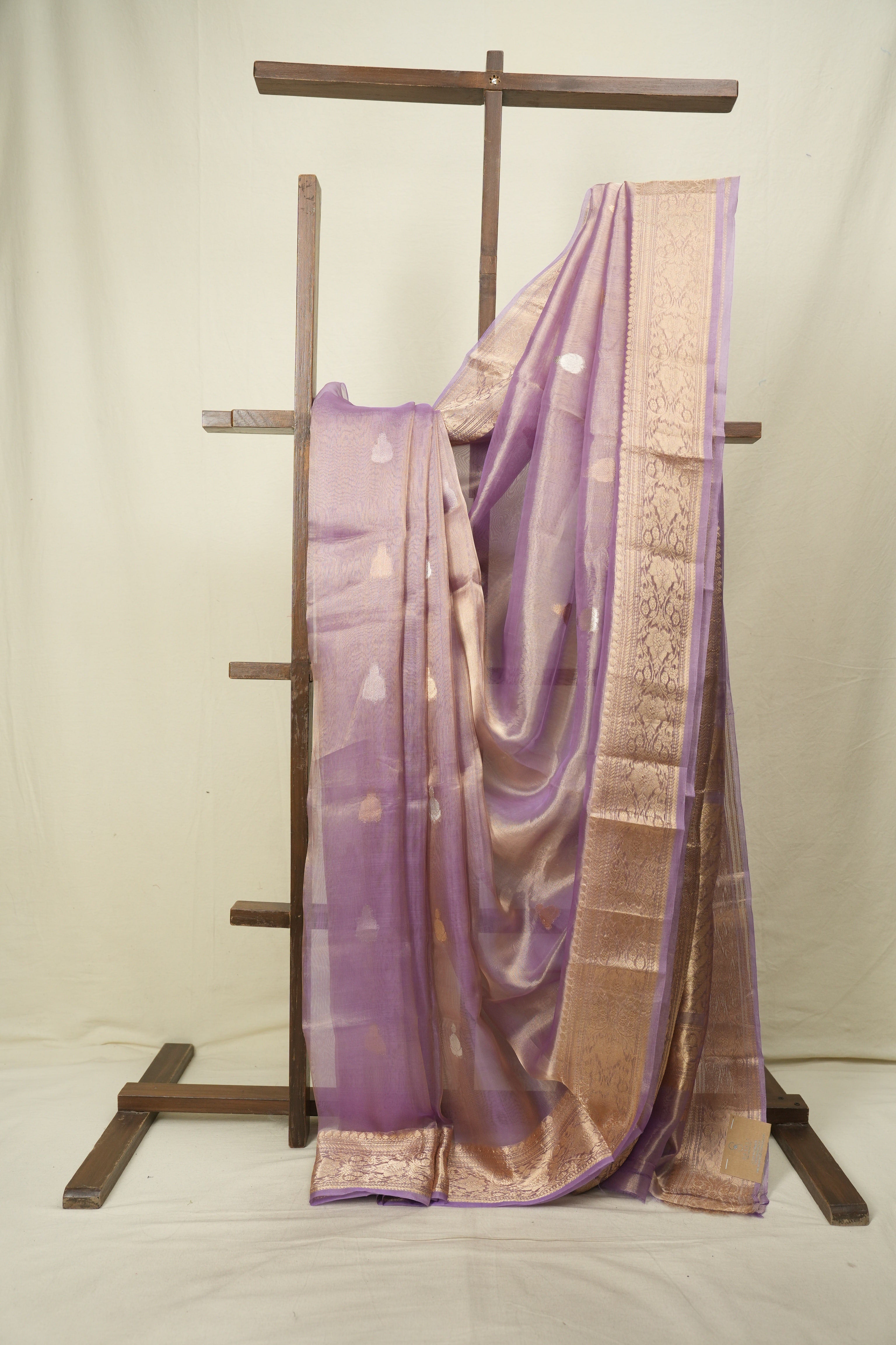 Lilac Tissue Banarasi Silk Saree - SRLTBSS99