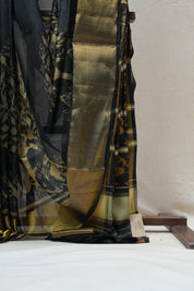 Black Rajkot Patola Silk Saree - SRBRPSS453