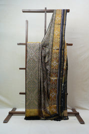 Moss Green Rajkot Patola Silk Saree - SRMGRPSS451