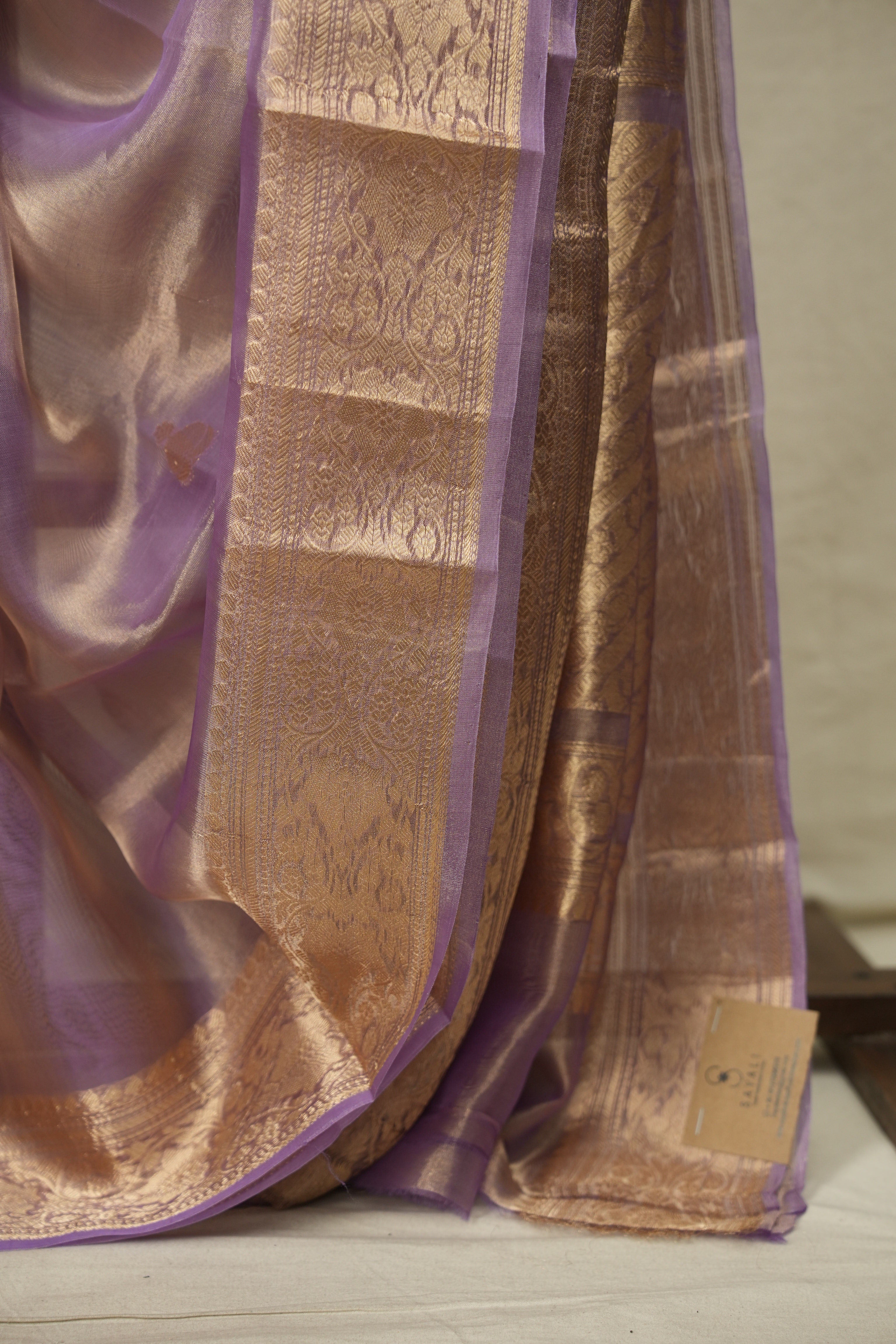 Lilac Tissue Banarasi Silk Saree - SRLTBSS99