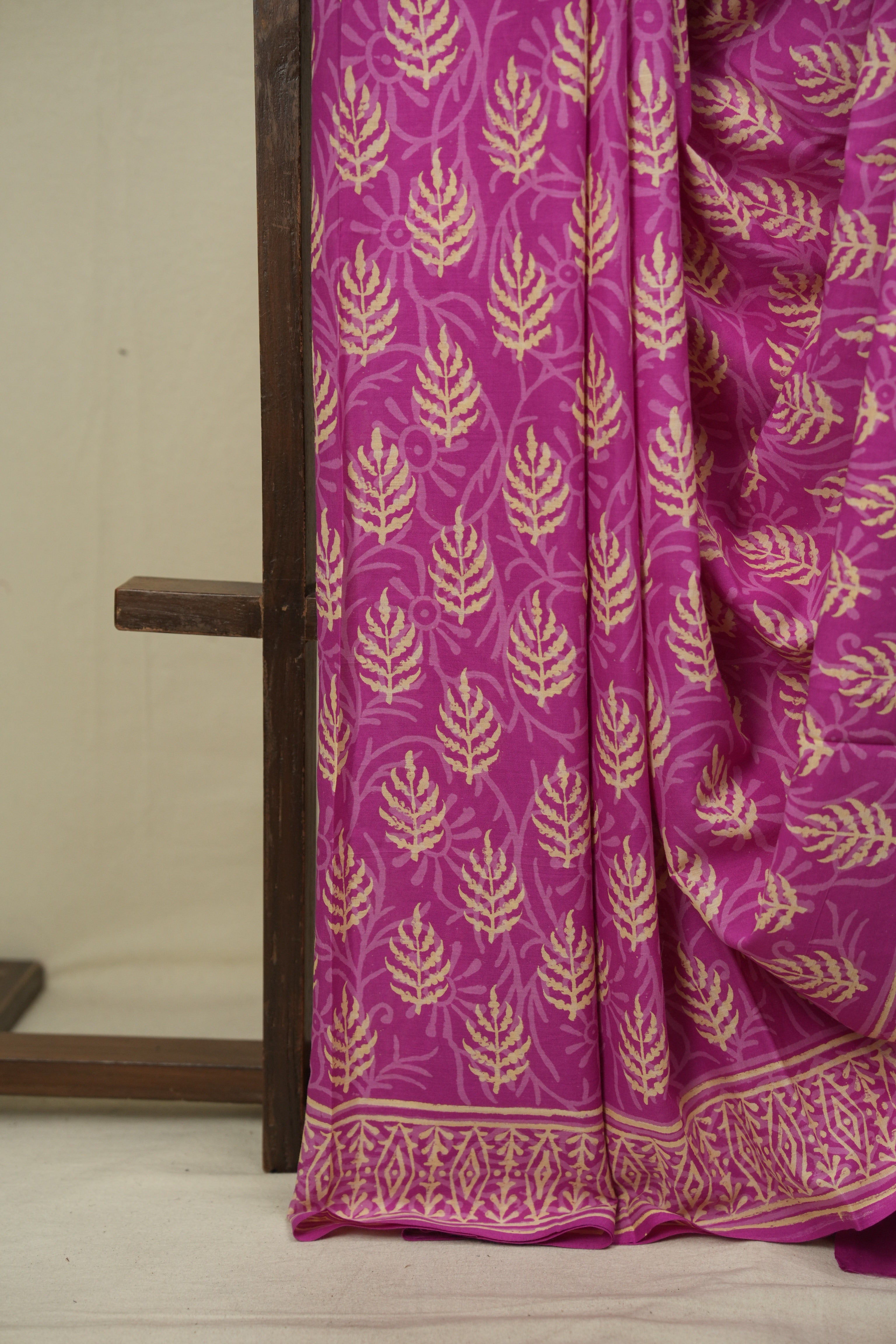 Pink HBP Cotton Saree - SRPCS3627