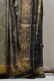 Moss Green Rajkot Patola Silk Saree - SRMGRPSS451