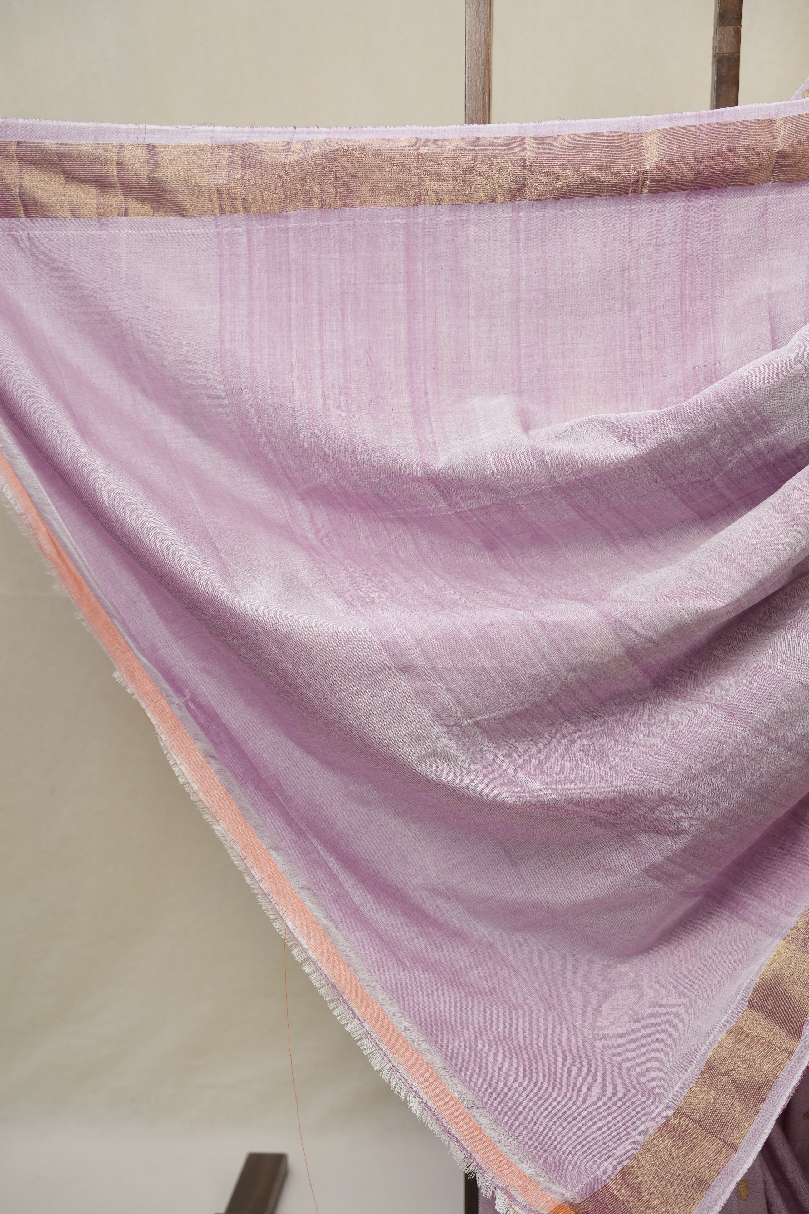 Lavender Cotton Paithani Saree - SRLCPS718