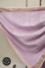 Lavender Cotton Paithani Saree - SRLCPS718