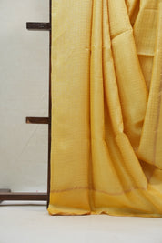 Yellow Tussar Silk Saree - SRYTSS1238