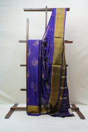Dark Purple Rajkot Patola Silk Saree - SRDPRPSS449