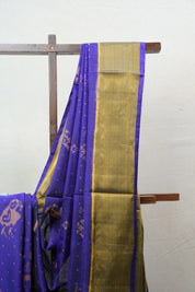 Dark Purple Rajkot Patola Silk Saree - SRDPRPSS449