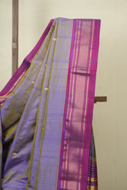 Two Tone Lavender Silk Paithani Saree - SRTTLSPS797