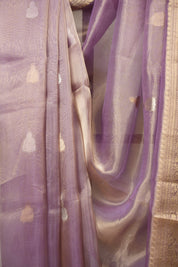 Lilac Tissue Banarasi Silk Saree - SRLTBSS99