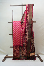 Pink Rajkot Patola Silk Saree - SRPRPSS448
