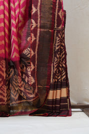 Pink Rajkot Patola Silk Saree - SRPRPSS448