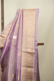 Lilac Tissue Banarasi Silk Saree - SRLTBSS99