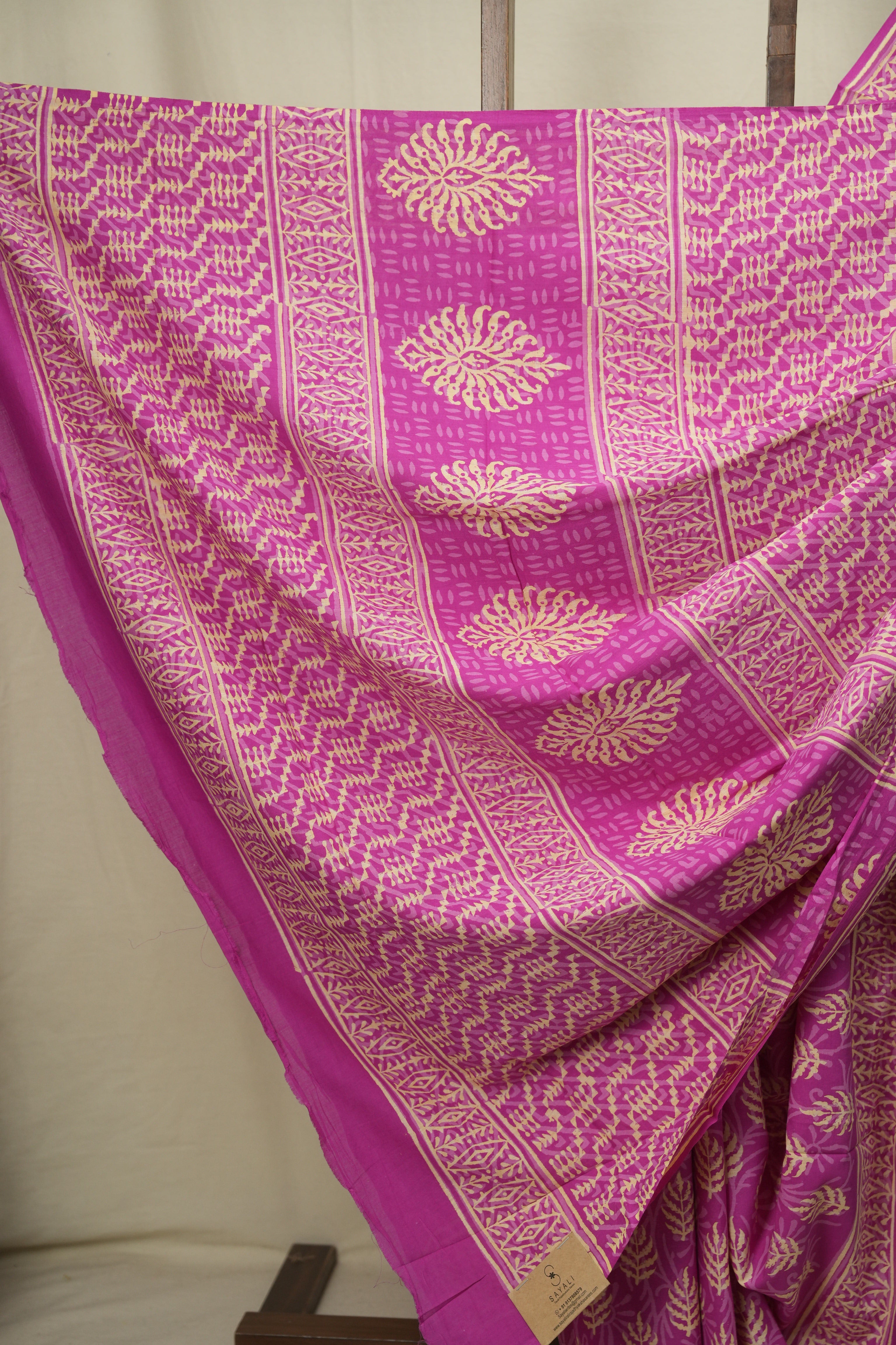 Pink HBP Cotton Saree - SRPCS3627