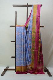 Blue Rajkot Patola Silk Saree - SRBRPSS457
