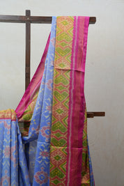 Blue Rajkot Patola Silk Saree - SRBRPSS457