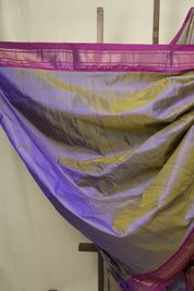 Two Tone Lavender Silk Paithani Saree - SRTTLSPS797