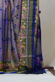 Two Tone Brown Rajkot Patola Silk Saree - SRTTBRPSS455