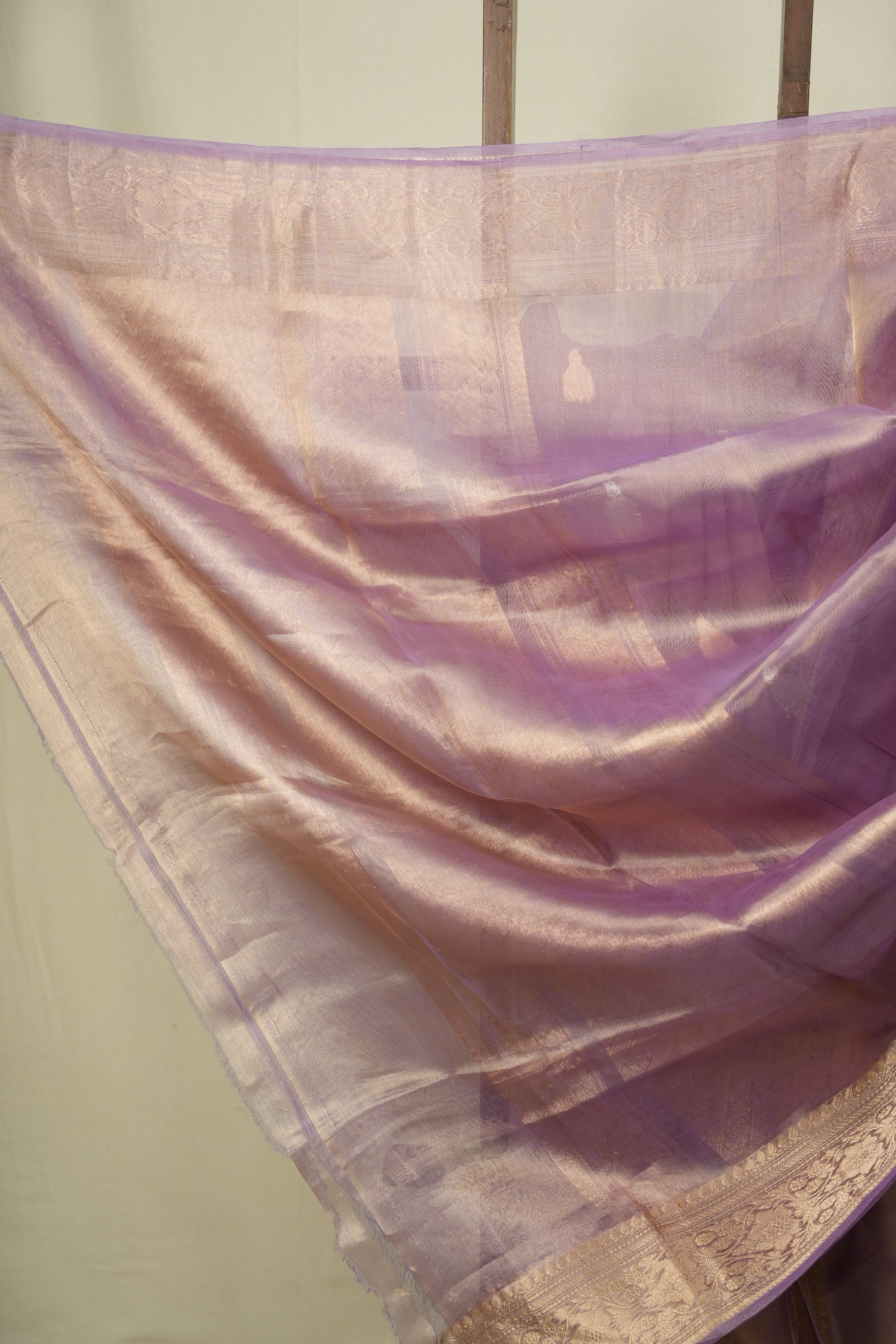 Lilac Tissue Banarasi Silk Saree - SRLTBSS99