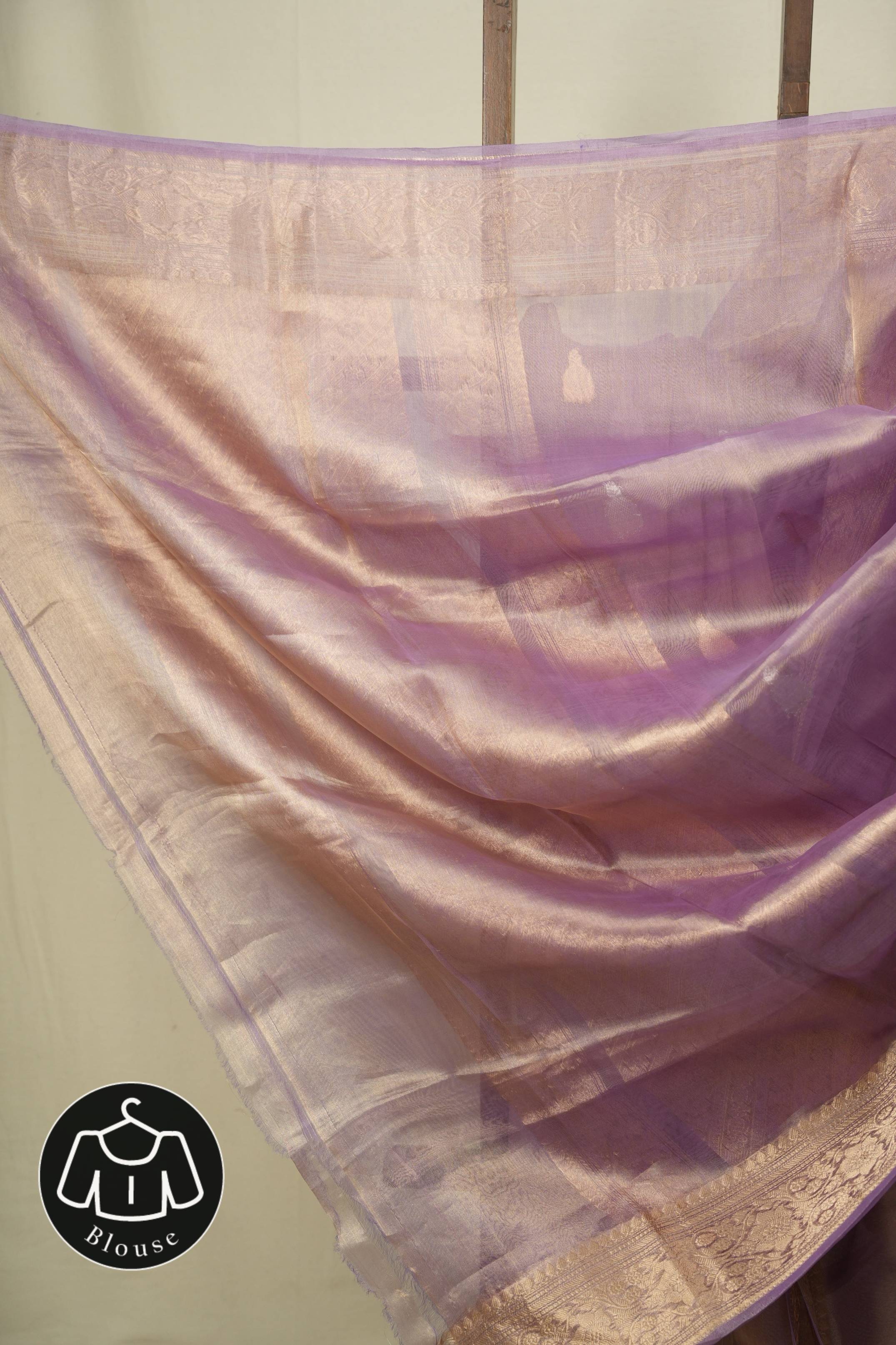Lilac Tissue Banarasi Silk Saree - SRLTBSS99