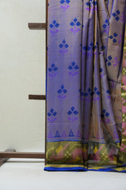 Two Tone Brown Rajkot Patola Silk Saree - SRTTBRPSS455