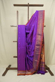 Purple Silk Paithani Saree - SRPSPS796