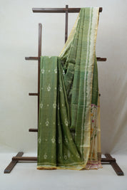 Green Rajkot Patola Silk Saree - SRGRPSS458